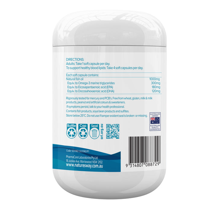 Nature's Way Fish Oil 1000mg 150 Capsules