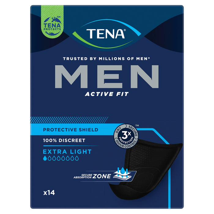 Tena Men Level 0 Protective Shield 14 Pack.