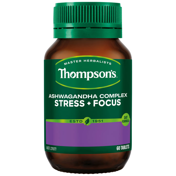 Thompson Ashwagandha Complex Stress + Focus 60 Tablets.