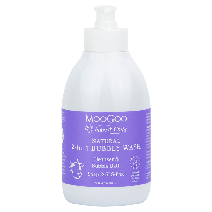 MooGoo Baby & Child 2in1 Bubbly Wash 500ml.