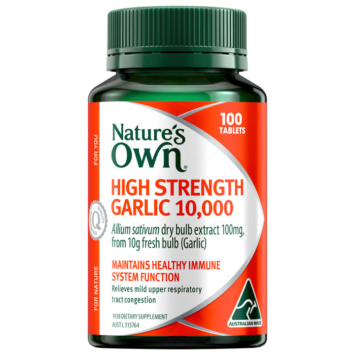 Nature's Own High Strength Garlic 1000mg 100 Tablets.