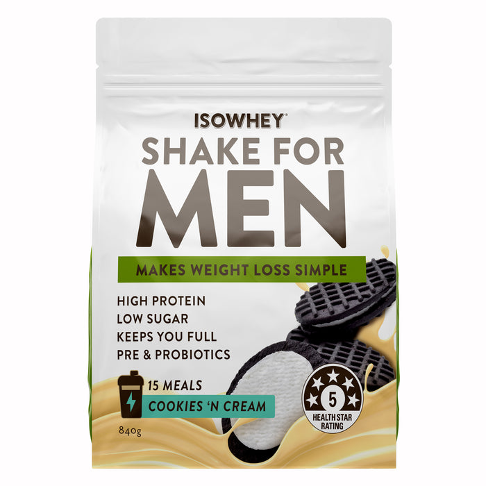 Isowhey Men's Shake Cookies & Cream 840g