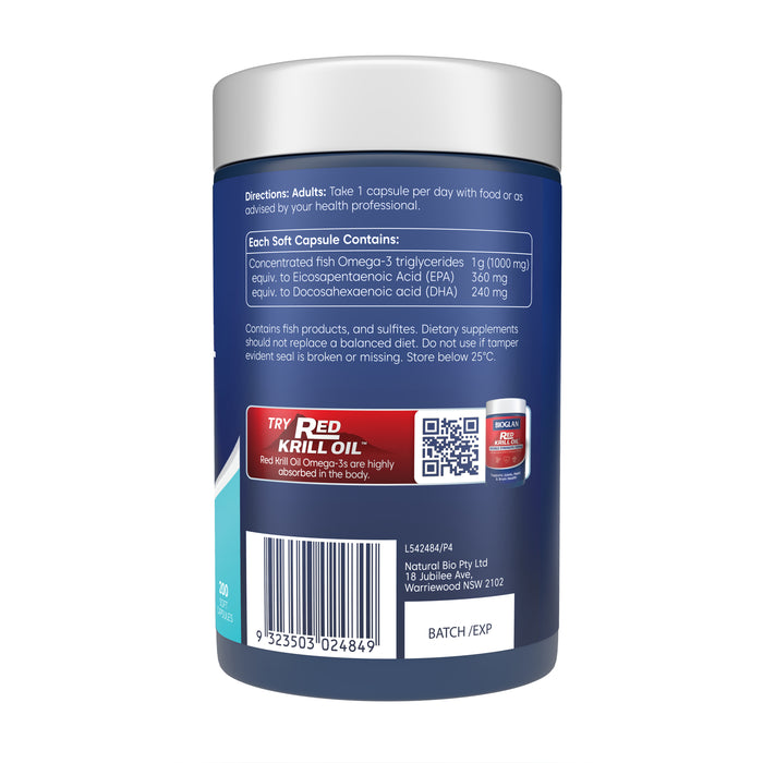 Bioglan Super Fish Oil 2000 200 Capsules