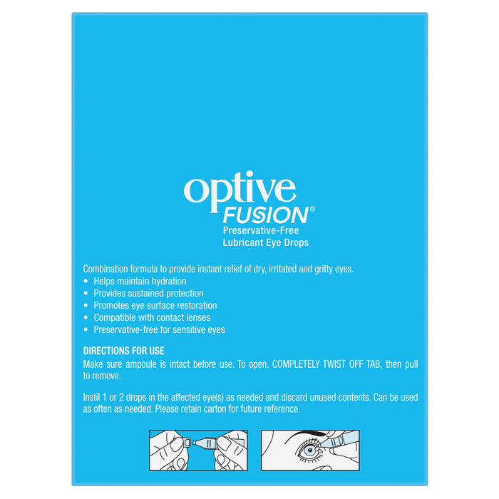 Optive Fusion Eye Drops 0.4ml x 30.