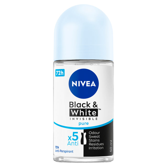 Nivea Women Deodorant Black & White Pure Roll On 50ml.