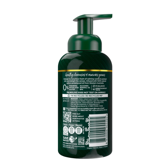 Palmolive Luminous Sandalwood Oil & Vanilla Foaming Hand Wash 400ml