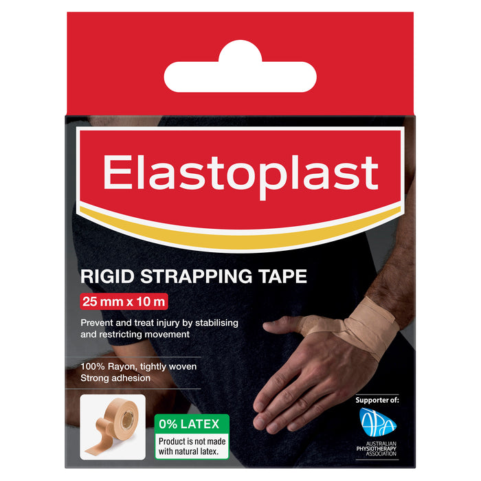 Elastoplast Rigid Strapping Tape Tan 25mm x 10m.