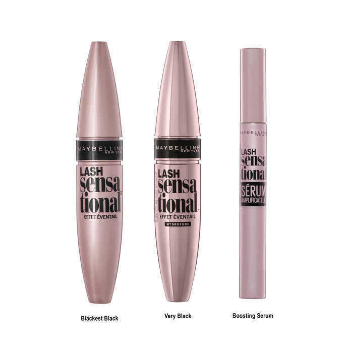 Maybelline Lash Sensational Mascara Waterproof Very Black Carded