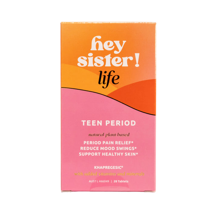 Hey Sister Teen Period Pain 28 Tablets