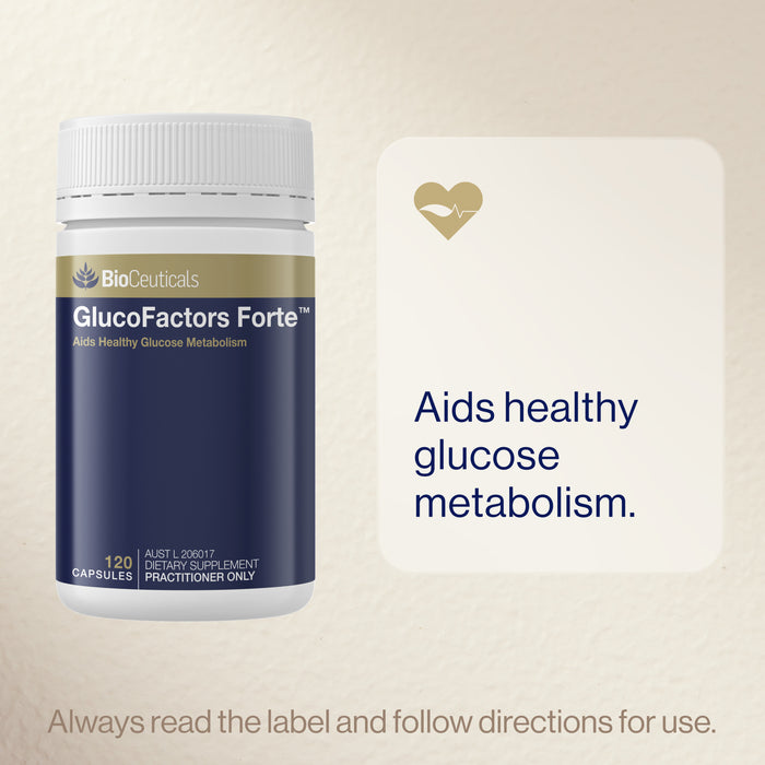 Bioceuticals Glucofactors Forte 120 Capsules