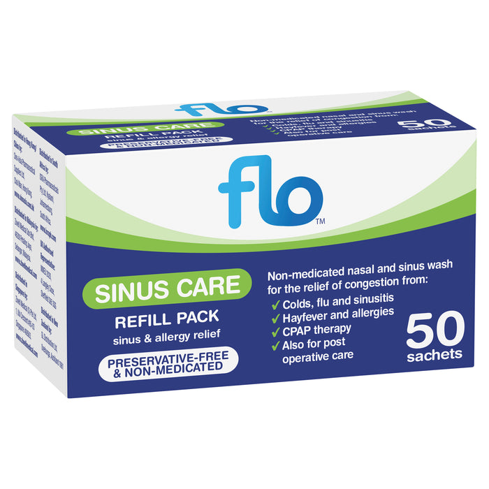 Flo Sinus Care Refill Pack 50 Sachets.