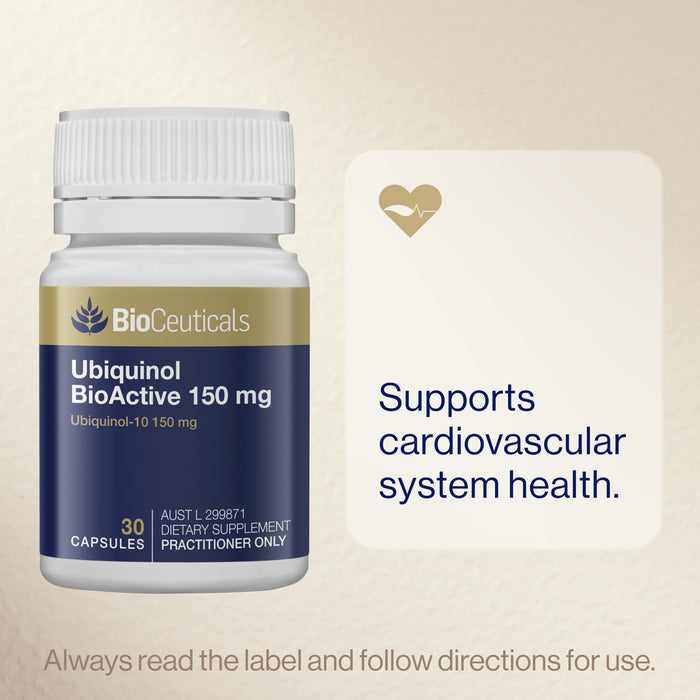 Bioceuticals Ubiquinol Bioactive 150mg 30 Soft Capsules