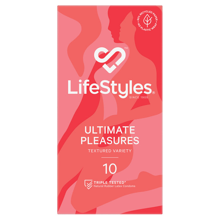 Ansell Lifestyles Condoms Ultimate Pleasure 10 Pack