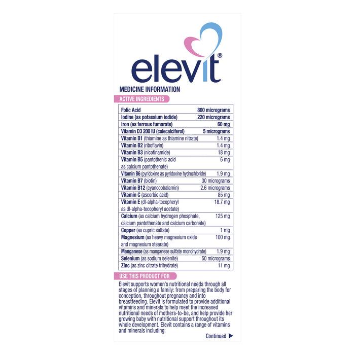Elevit Tablets 30