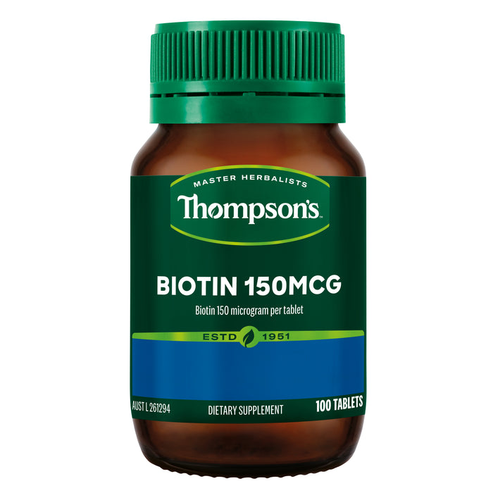 Thompson's Biotin 150mcg 100 Tablets.