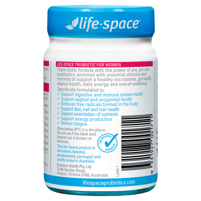 Life Space TrioBiotic For Women Pre+Pro+Postbiotics 30 Capsules