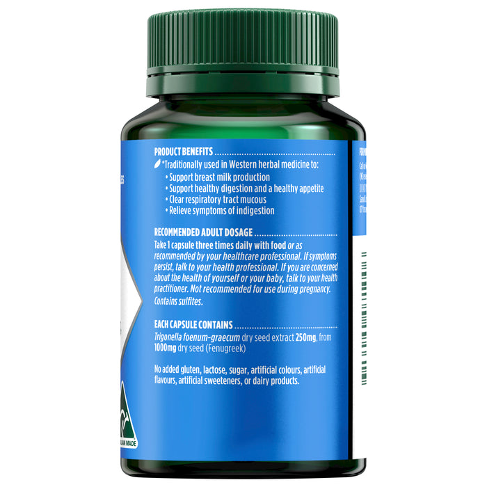 Nature's Own Fenugreek 1000mg 60 Capsules.