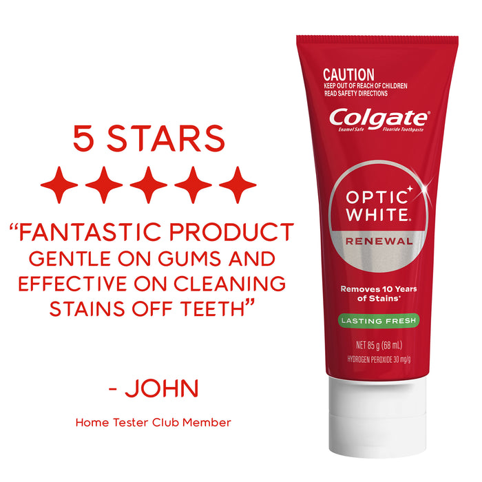 Colgate Toothpaste Optic White Renewal Lasting 85g