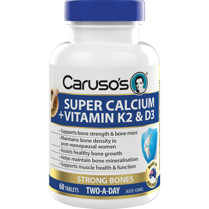 Caruso's Calcium + K2 + D3 Tablets 60.
