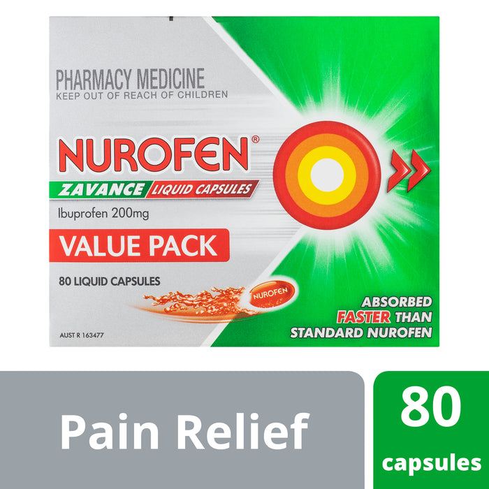 Nurofen Zavance Liquid Capsules 80
