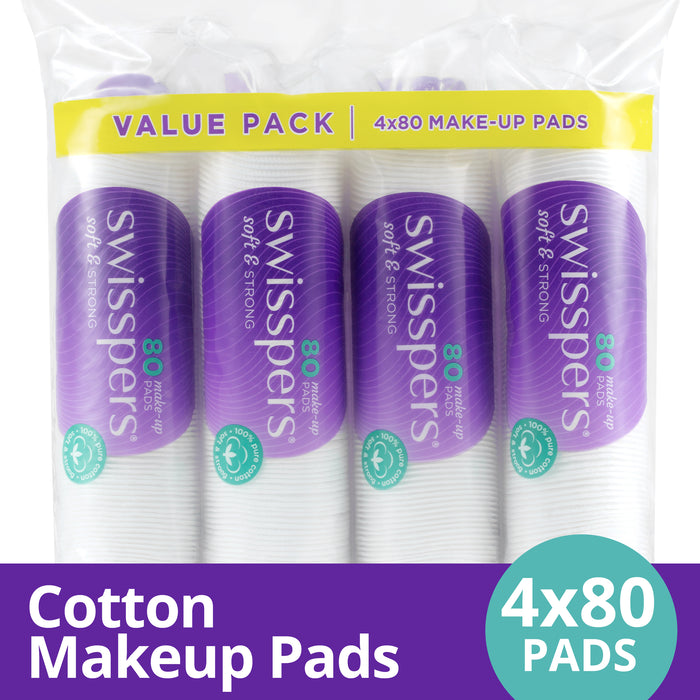 Swisspers Cotton Makeup 4x80 Pads