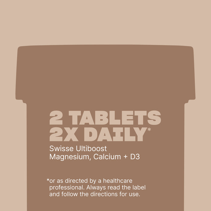 Swisse Ultiboost Magnesium Calcium + Vitamin D3 180 Tablets