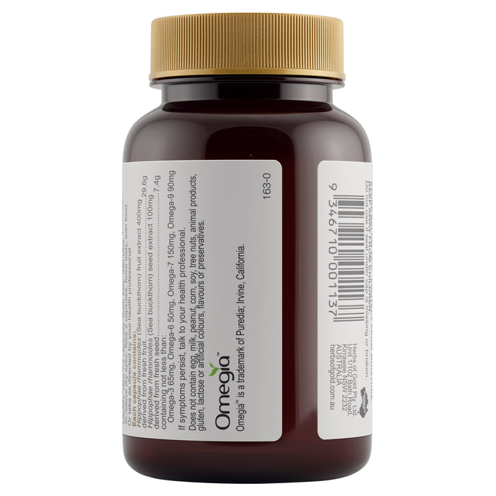 Herbs Of Gold Sea Buckthorn Oil 60 Capsules.