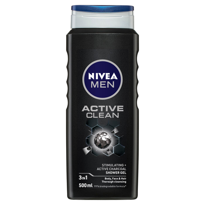 Nivea Men Active Clean Shower Gel 500ml.