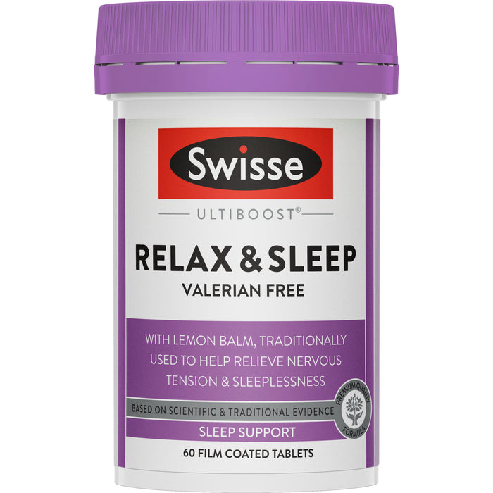 Swisse Ultiboost Relax & Sleep 60 Tablets.