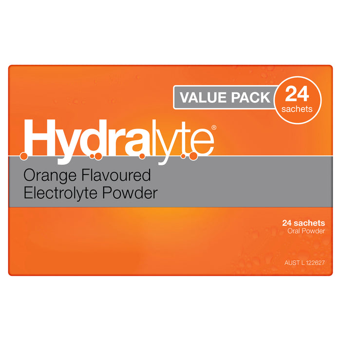 Hydralyte Sachets Orange 4.9g x 24