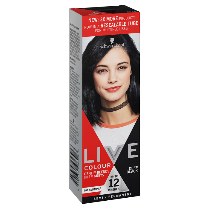 Schwarzkopf Live Colour Deep Black Hair Colour