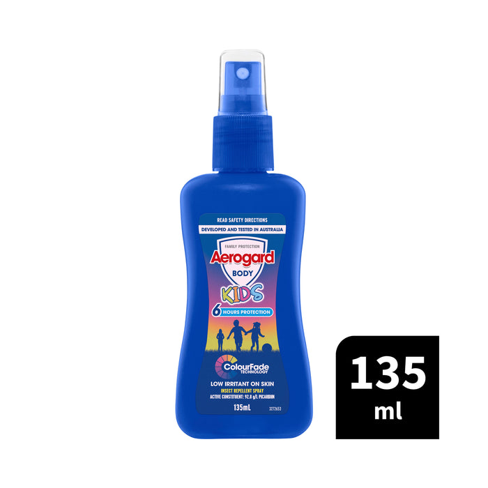 Aerogard Kids Colour Fade Insect Repellent Spray 135ml