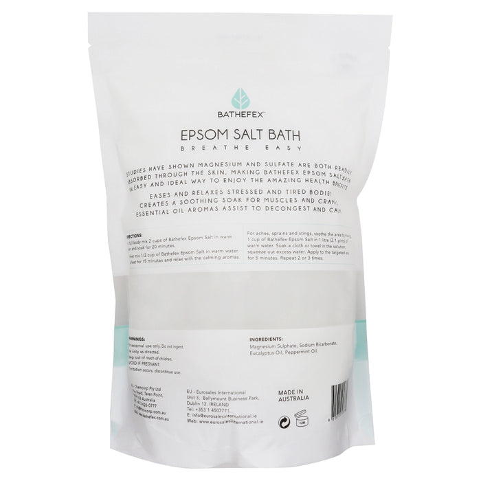 Bathefex Epsom Salt Breathe Easy 1.4kg