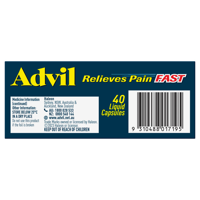 Advil Liquid Capsules 40