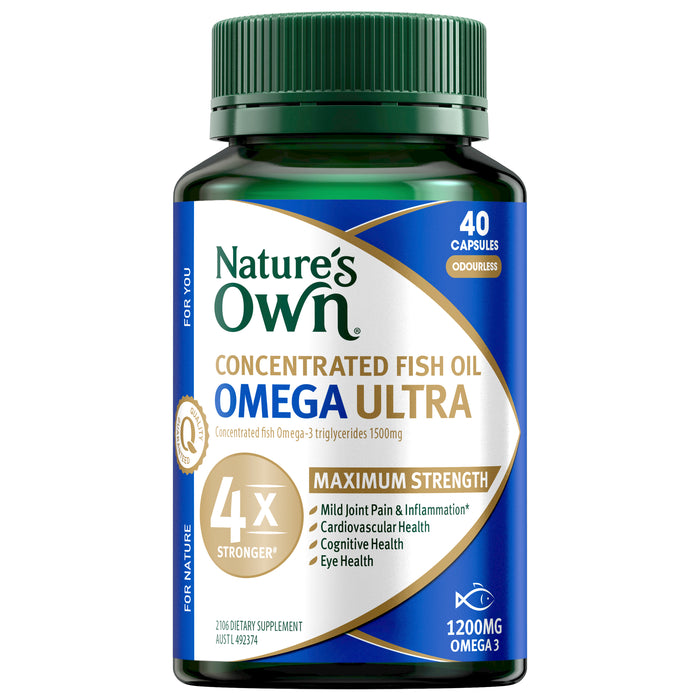Nature's Own Concentrated Fish Oil Omega Ultra 40Capsules