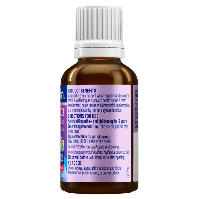 Ostelin Vitamin D 1000Iu Kids Liquid 20ml