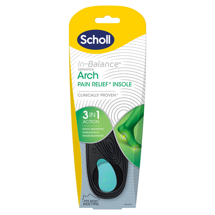 Scholl In-Balance Arch Orthotic Insole Large.