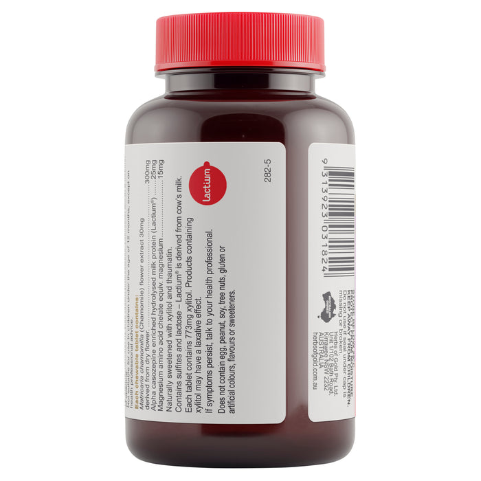 Herbs Of Gold Childrens Calm Care 60 Chewable Tablets.