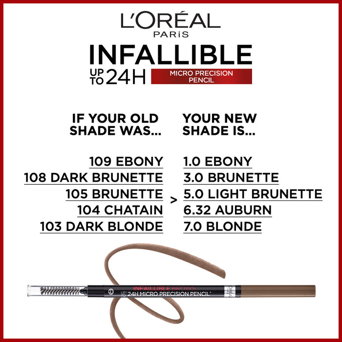 L'Oreal Infallible Brows 24H Micro Precision Pencil 7.0 Blonde