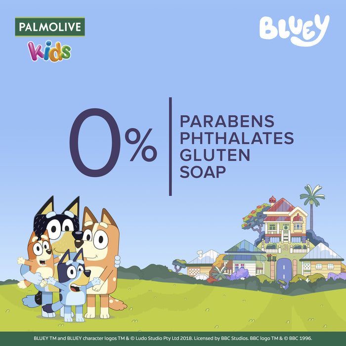 Palmolive Kids Bluey 3 in 1 Berrylicious Body Bath & Hair 1 Litre