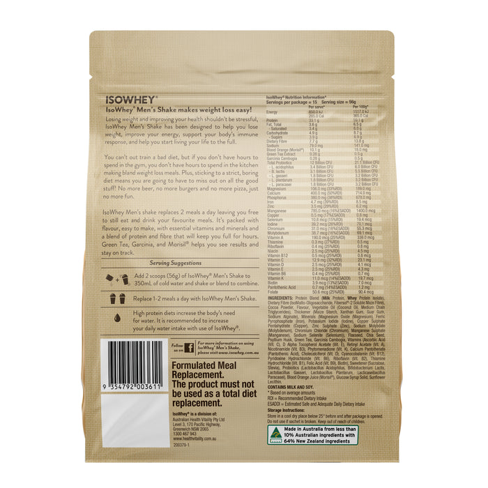 Isowhey Men's Shake Chocolate 840g