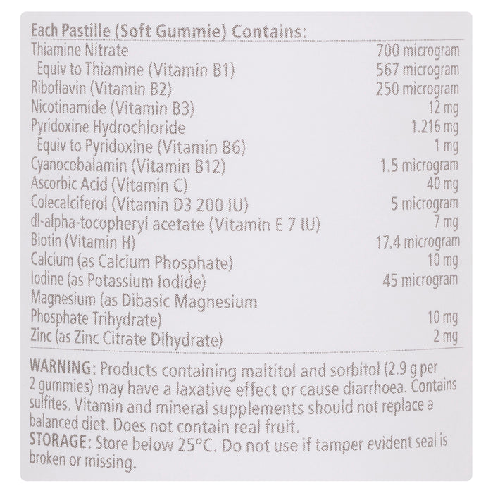 Nature's Way Adult Multi High Strength Sugar Free 65 Gummies.