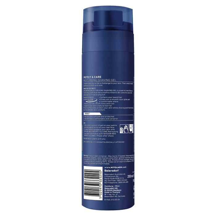 Nivea Men Moisturising Shave Gel 200ml.
