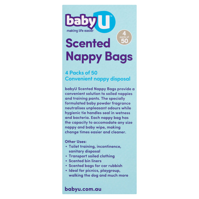 Baby U Nappy Bags 200 Pack.