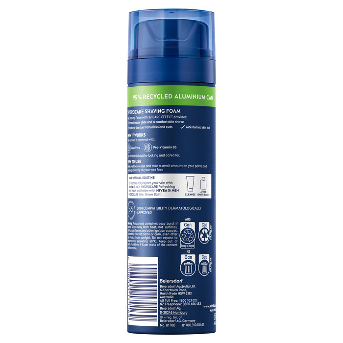 Nivea Men Hydrocare Shaving Foam 200ml