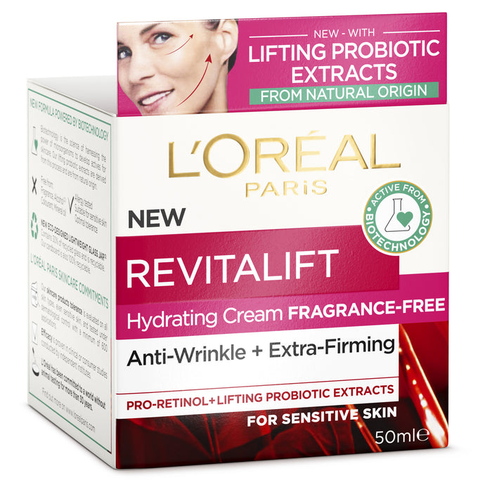 L'Oreal Revitalift Hydrating Cream Fragrance Free 50mL.
