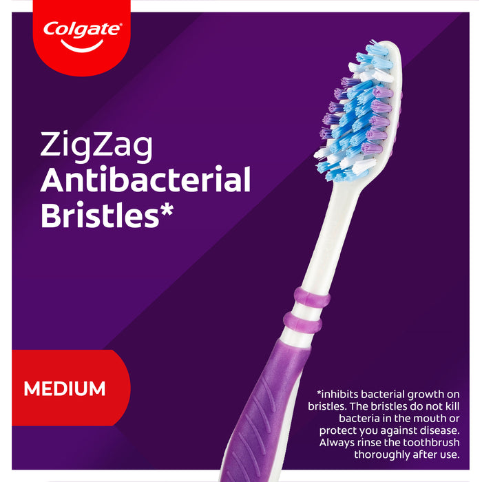 Colgate Toothbrush Zig Zag Medium 3 Pack