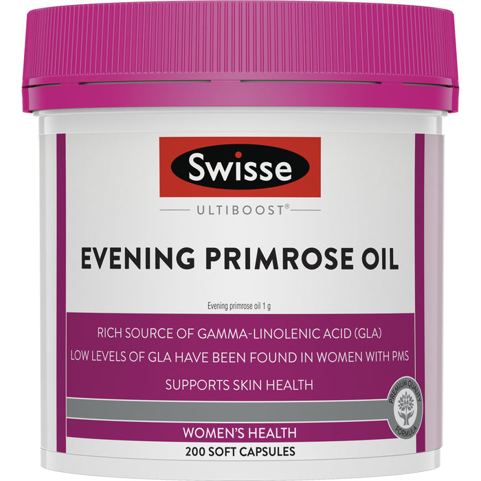 Swisse Ultiboost Evening Primrose Oil 200 Capsules.