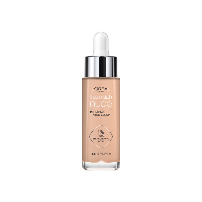 L'Oreal True Match Nude Plumping Tinted Serum 3-4 Light to Medium.