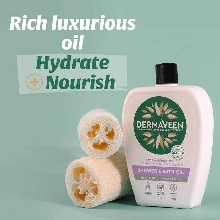 Dermaveen Extra Gentle  Shower & Bath Oil 1 Litre.